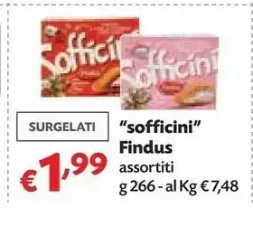 Pam Findus Findus - Sofficini Formaggi Più Mozzarella 266 g(ml) offerta