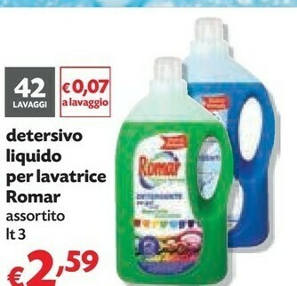 Pam Detersivo lavatrice offerta