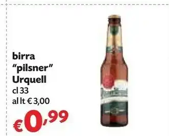 Pam Pilsner Birra Urquell offerta