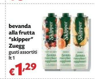 Pam Zuegg Bevanda Alla Frutta Skipper offerta