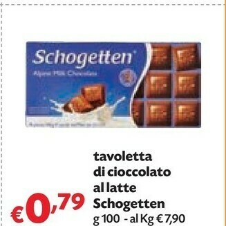Pam Schogetten Tavoletta Di Cioccolato Al Latte offerta