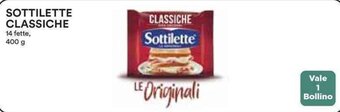Coop SOTTILETTE CLASSICHE 14 fette, 400 g offerta