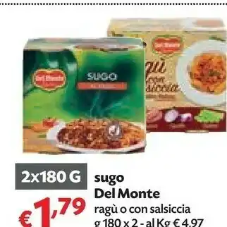 Del Monte - Sugo al Ragù 360 g(ml)
