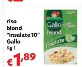 Pam Gallo - Riso Blond Insalate Sempre al Dente 1000 g(ml) offerta