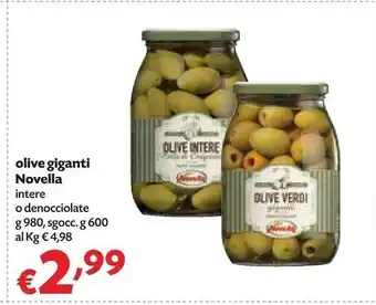 Pam Novella Olive Giganti Denocciolate offerta