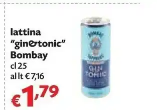 Bombay saphire Lattina Gin& Tonic