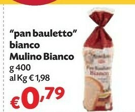 Pam Mulino Bianco Mulino Bianco - Pan Bauletto Bianco 400 g(ml) offerta