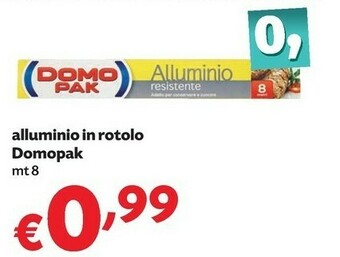 Pam Domopak Alluminio In Rotolo offerta