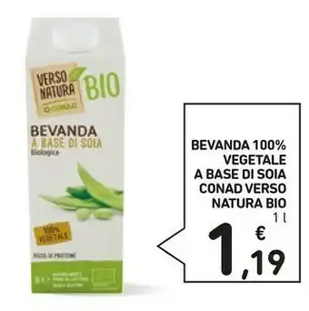 Conad Natura bio Latte di soia offerta