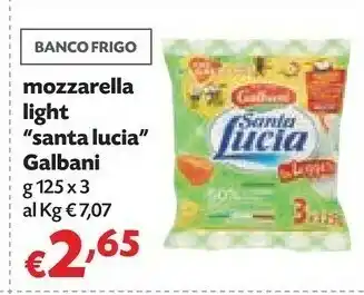Panorama Galbani Mozzarella offerta