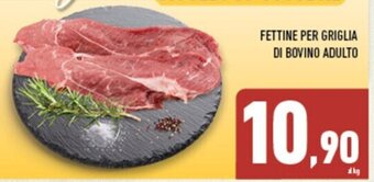 Conad Superstore FETTINE PER GRIGLIA DI BOVINO ADULTO offerta