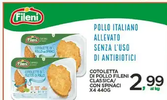 Despar Fileni Cotolette di pollo offerta