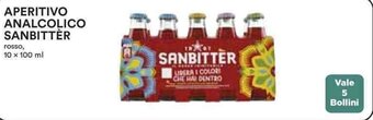 Coop APERITIVO ANALCOLICO SANBITTÈR rosso, 10 x 100 ml offerta