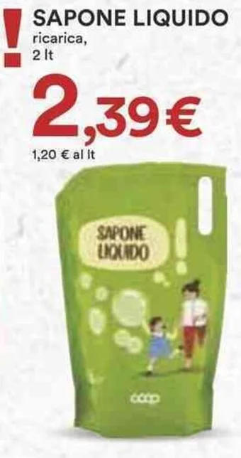 Coop SAPONE LIQUIDO ricarica, 2 It offerta