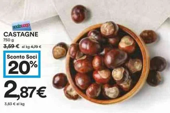 Coop CASTAGNE 750 g offerta