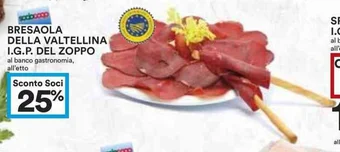 Coop BRESAOLA DELLA VALTELLINA I.G.P. DEL ZOPPO offerta
