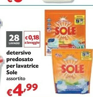 Pam Sole Detersivo lavatrice offerta