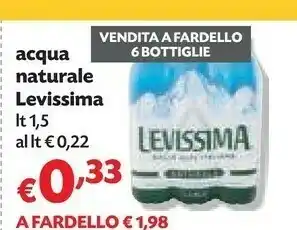 Pam Levissima Levissima - Acqua Naturale 1500 g(ml) offerta