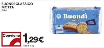 Coop BUONDÌ CLASSICO MOTTA 198g offerta