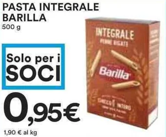Coop PASTA INTEGRALE BARILLA 500 g offerta