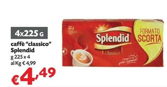 Pam Splendid Splendid - Caffè Classico 1000 g(ml) offerta