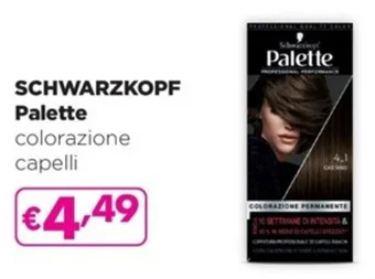 Saponi e profumi SCHWARZKOPF Palette colorazione capelli offerta