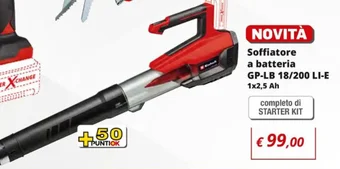 Brico OK Soffiatore a batteria GP-LB 18/200 LI-E 1x2,5 Ah offerta