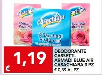 Casachiara Deodorante Cassetti/ Armadi Blue Air