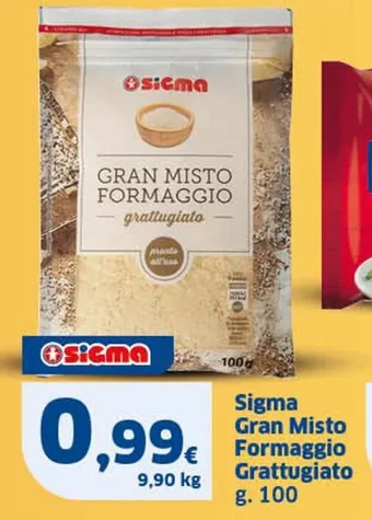 Ok Sigma Sigma Gran Misto Formaggio Grattugiato g. 100 offerta