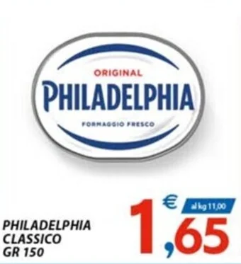 Vivo Supermercati PHILADELPHIA CLASSICO GR 150 offerta