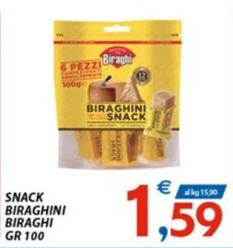 Vivo Supermercati SNACK BIRAGHINI BIRAGHI GR 100 offerta