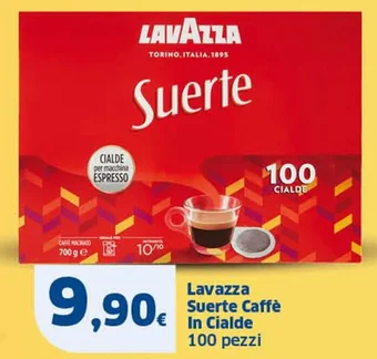 Ok Sigma Lavazza Suerte Caffè In Cialde 100 pezzi offerta