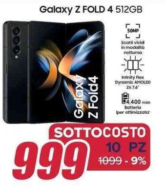 Trony Samsung Galaxy Z FOLD 4 512GB offerta