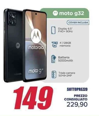 Trony motorola moto g32 offerta