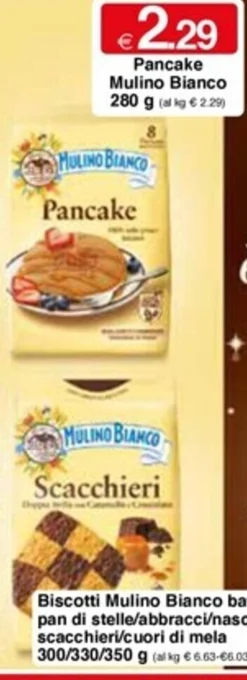 Sì con te Pancake Mulino Bianco 280 g offerta