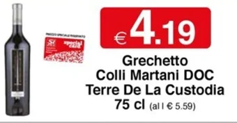Grechetto Colli Martani DOC Terre De La Custodia 75 cl
