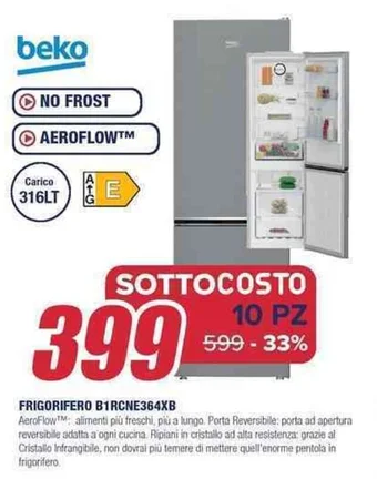 Trony beko FRIGORIFERO B1RCNE364XB offerta
