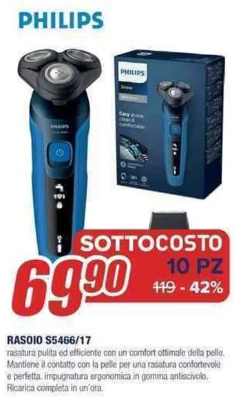 Trony PHILIPS RASOIO S5466/17 offerta