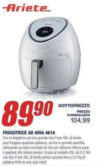 Ariete FRIGGITRICE AD ARIA 4618