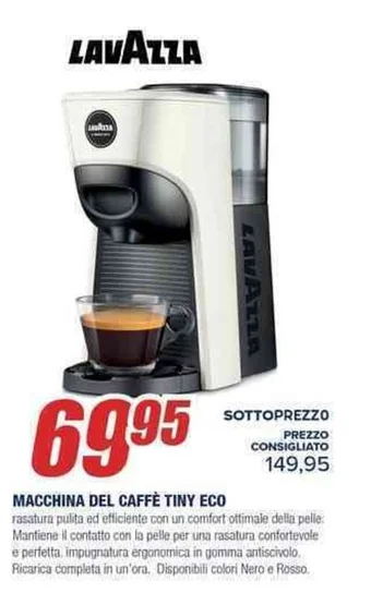 Trony LAVAZZA MACCHINA DEL CAFFÈ TINY ECO offerta