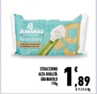Conad Superstore STRACCHINO ALTA QUALITA GRANAROLO 170 g offerta