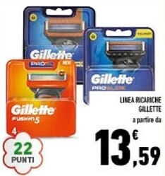 Conad City Gillette linea ricariche offerta