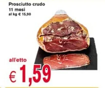 èccoMI Prosciutto crudo 11 mesi offerta