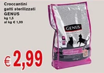 Croccantini gatti sterilizzati GENUS kg 1,5