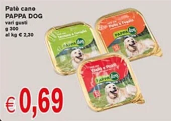 Patè cane PAPPA DOG vari gusti g 300