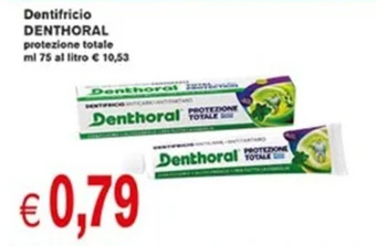 èccoMI Dentifricio DENTHORAL protezione totale ml 75 offerta