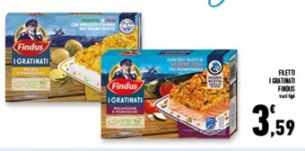 Conad Superstore FILETTI I GRATINATI FINDUS vari tipi offerta