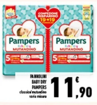 Conad Superstore PANNOLINI BABY DRY PAMPERS offerta