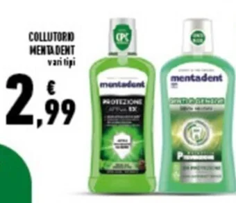 Conad Superstore COLLUTORIO MENTADENT vari tipi offerta