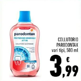 Conad COLLUTORIO PARODONTAX vari tipi, 500 ml offerta
